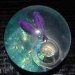 Clignotant eau Bouncing Ball avec lumière LED et paillettes